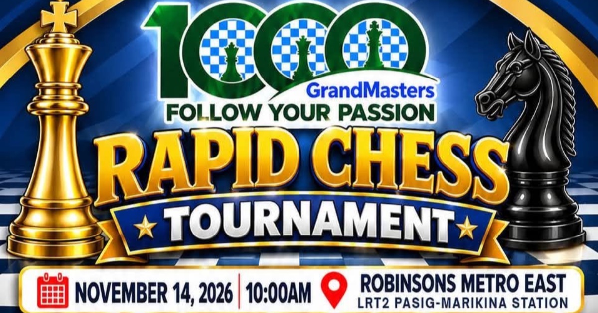 Official poster: 1000GMs Rapid Chess Tournament