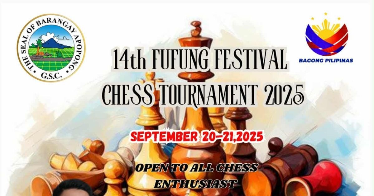Official poster: 14th Fufung Festival Chess Tournament 2025