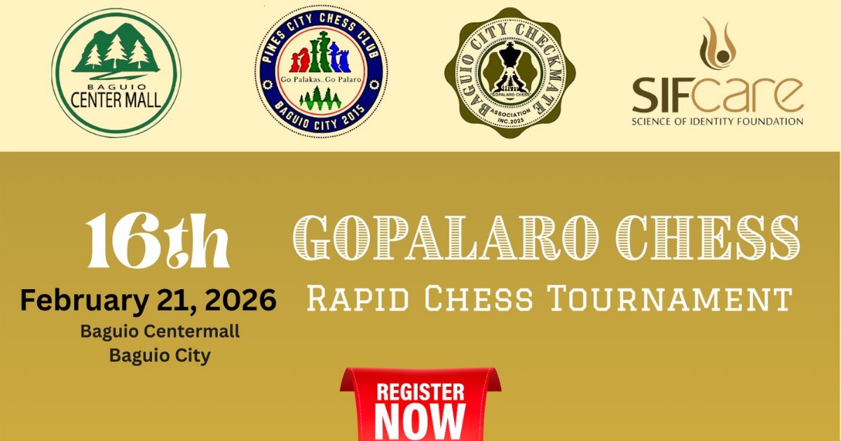 Official poster: 16th GoPalaro Chess Rapid Tournament