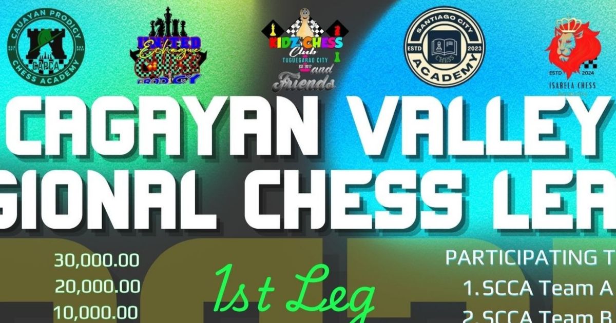Official poster: 1st Cagayan Valley Regional Chess League