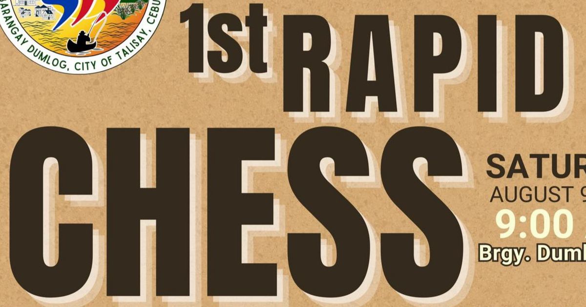 Official poster: 1st Dumlog Rapid Chess Tournament