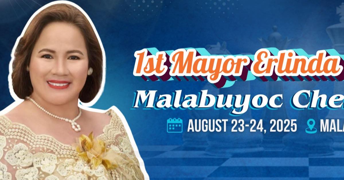 Official poster: 1st Mayor Erlinda "Edang" Piedad Malabuyoc Chess Tournament
