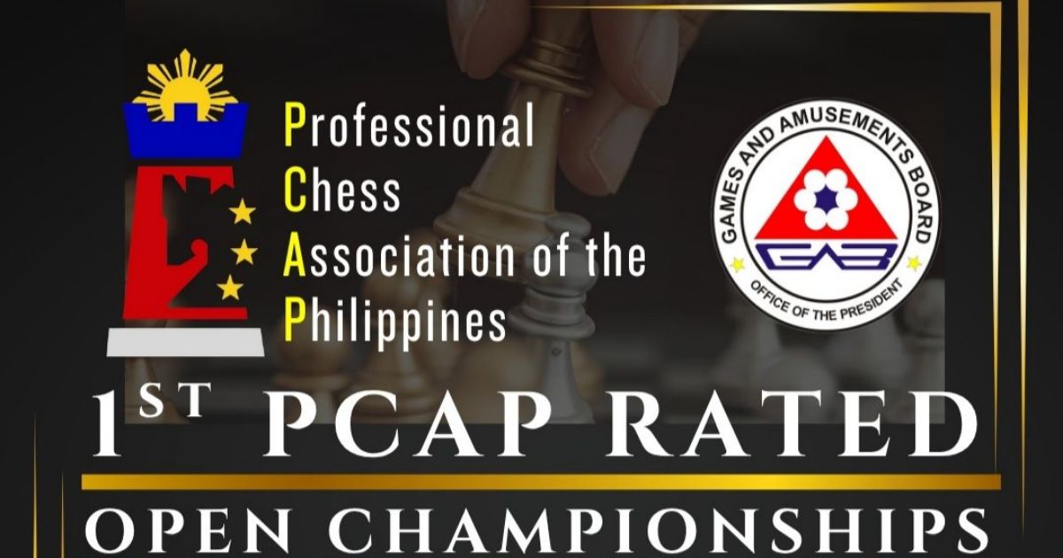 Official poster: 1st PCAP Rated Open Chess Championships