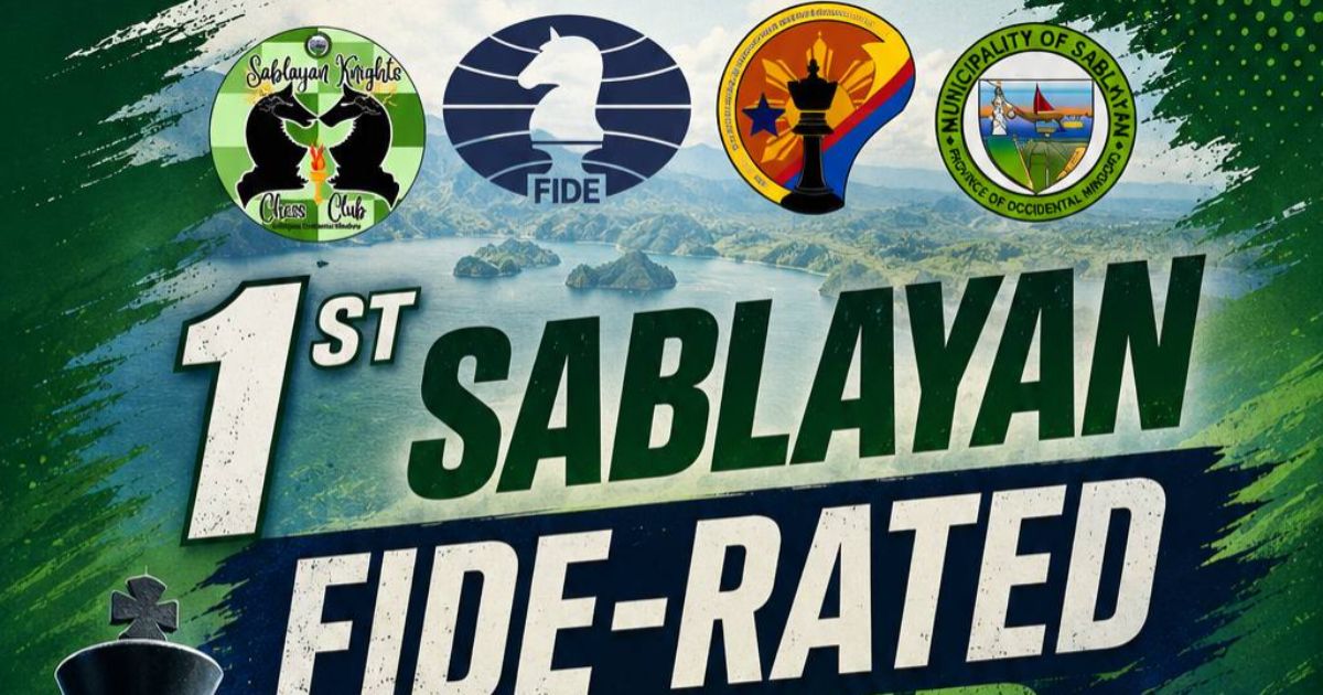 Official poster: 1st Sablayan Fide-Rated Rapid Chess Tournament