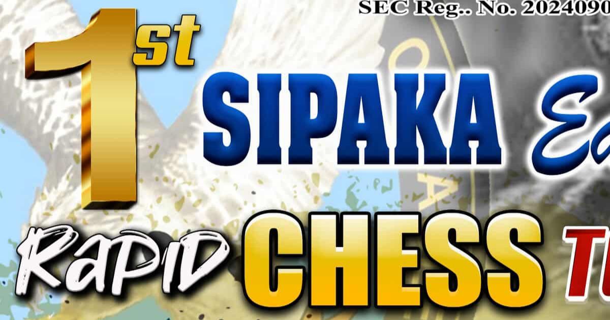 Official poster: 1st Sipaka Eagles Club Rapid Chess Tournament