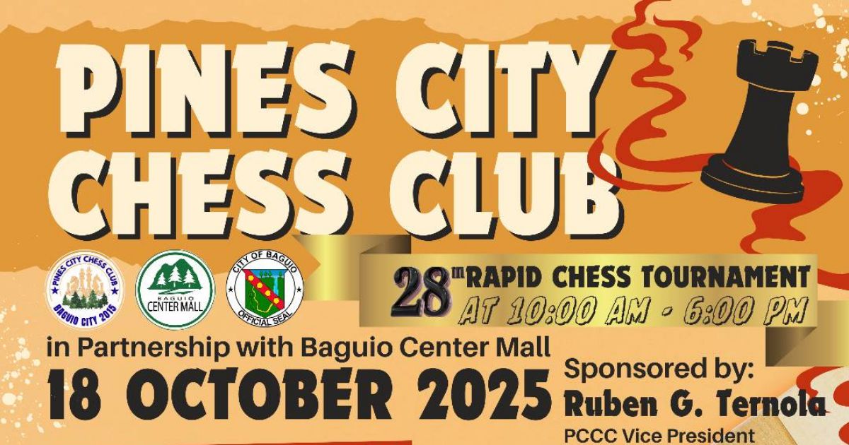 Official poster: 28th PCCC Rapid Chess Tournament