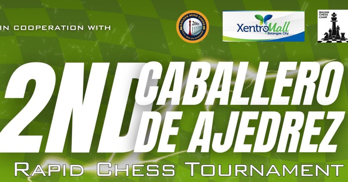 Official poster: 2nd Caballero De Ajedrez Rapid Chess Tournament