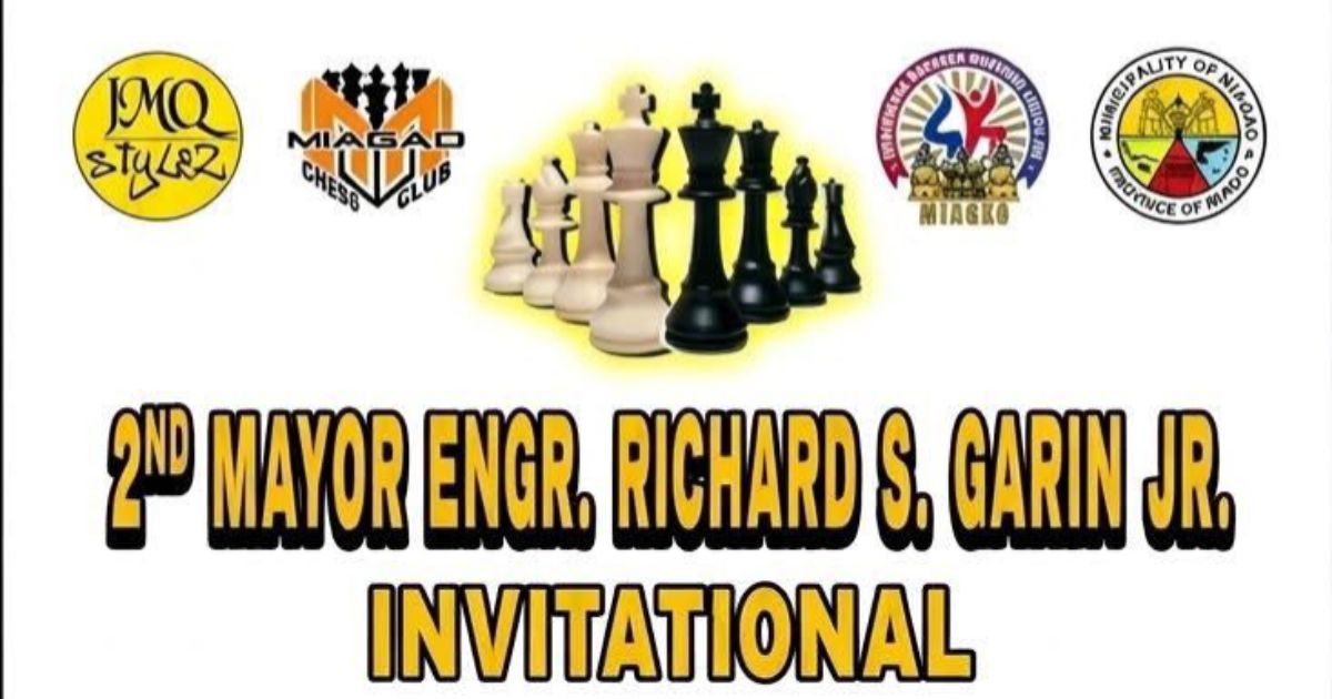 Official poster: 2nd Mayor Engr. Richard S. Garin Jr. Invitational Chess Tournament