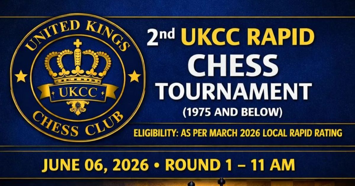 Official poster: 2nd UKCC Rapid Chess Tournament
