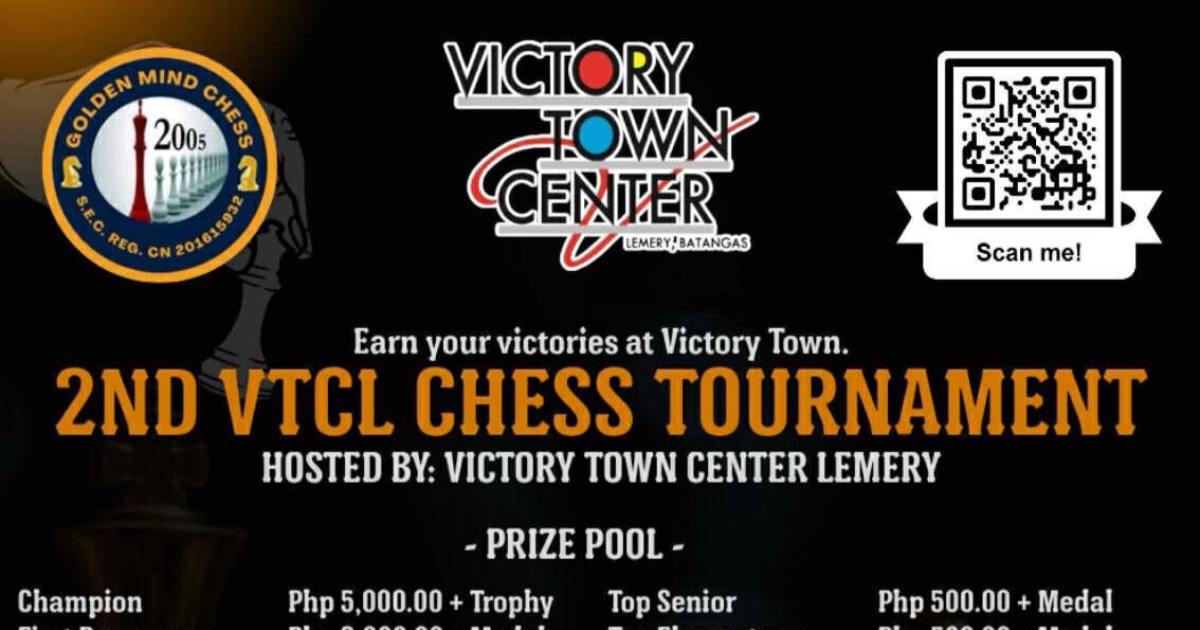 Official poster: 2nd VTCL Chess Tournament