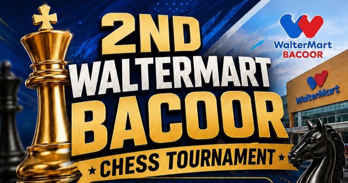Official poster: 2nd WalterMart Bacoor Chess Tournament