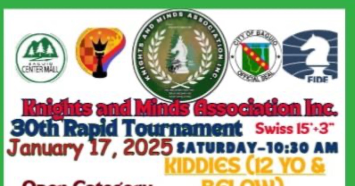 Official poster: 30th Rapid Chess Tournament Of Knights And Minds Association Inc
