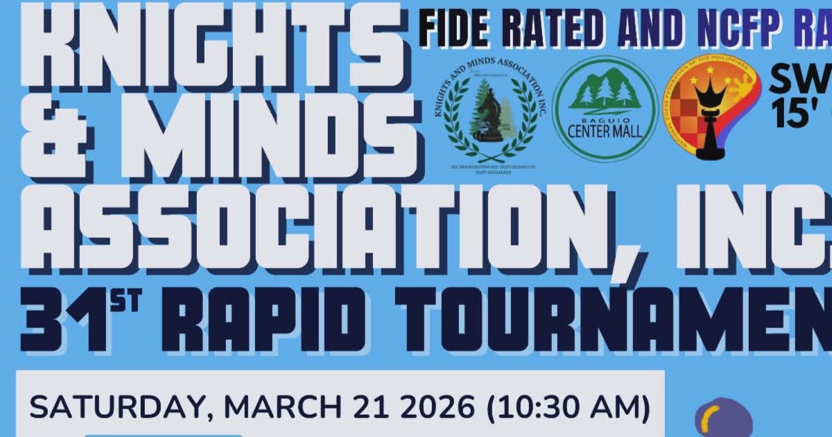 Official poster: 31st Knights And Minds Association INC. (KMAI) Rapid Chess Tournament
