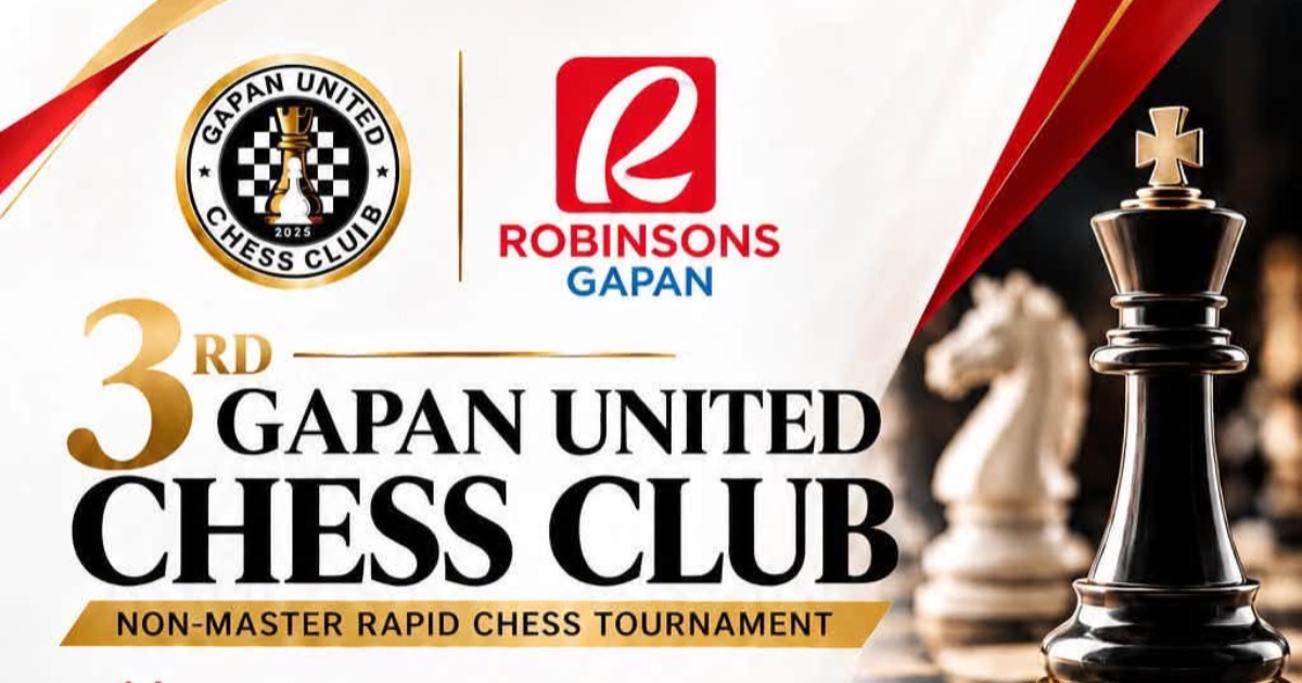 Official poster: 3rd Gapan United Chess Club