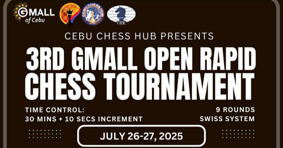 Official poster: 3rd Gmall Open Rapid Chess Tournament