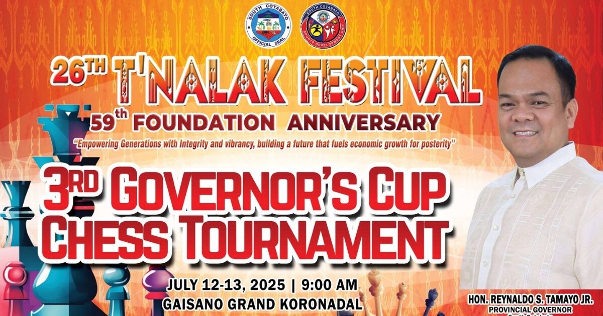Official poster: 3rd Governor's Cup Chess Tournament