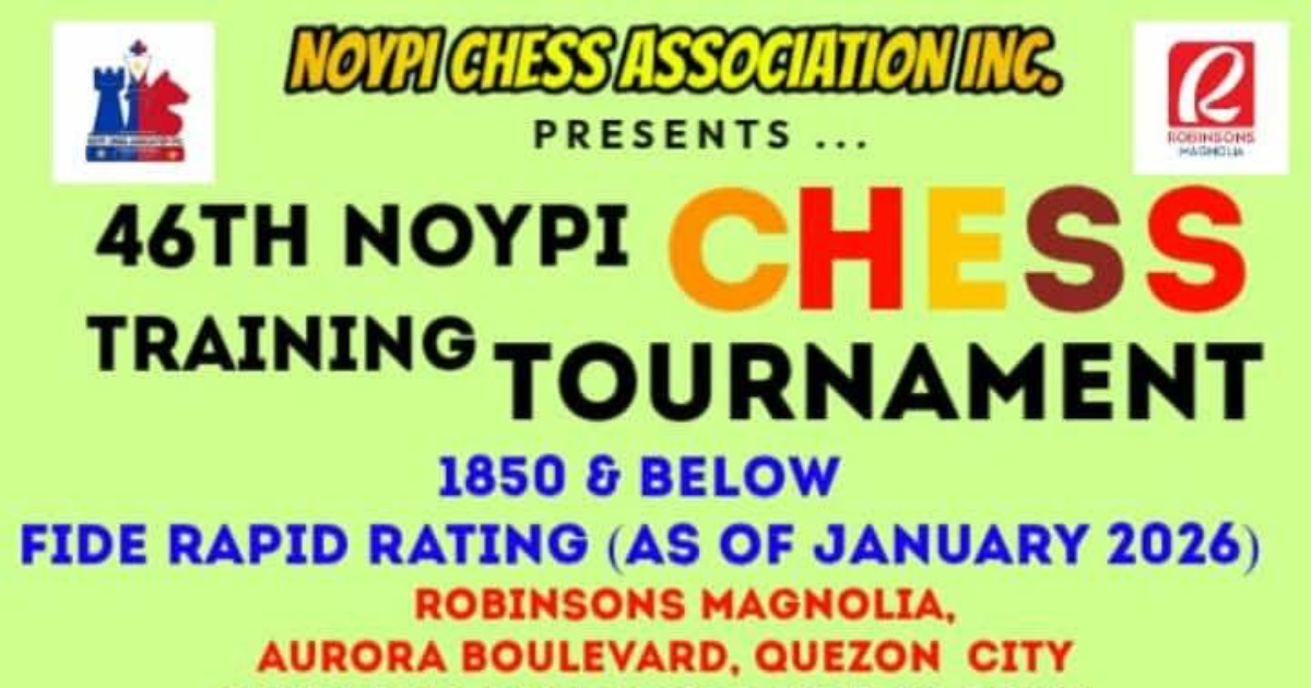 Official poster: 46th Noypi Chess Training Tournament