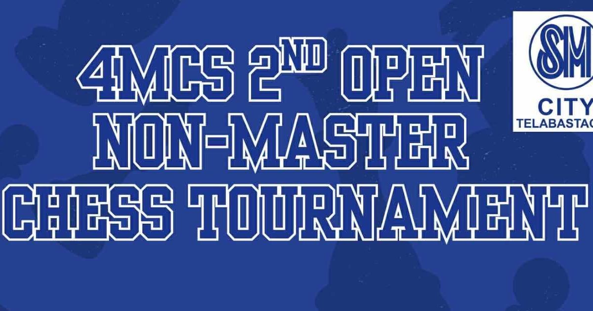 Official poster: 4MCS 2nd Open Non-Master Chess Tournament