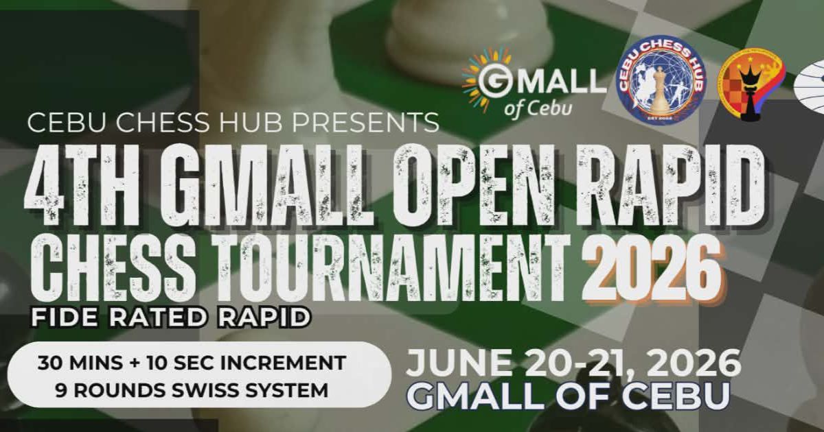 Official poster: 4th Gmall Open Rapid Chess Tournament 2026