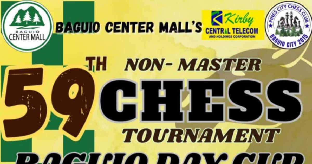 Official poster: 59th Chess Tournament Baguio Day Cup