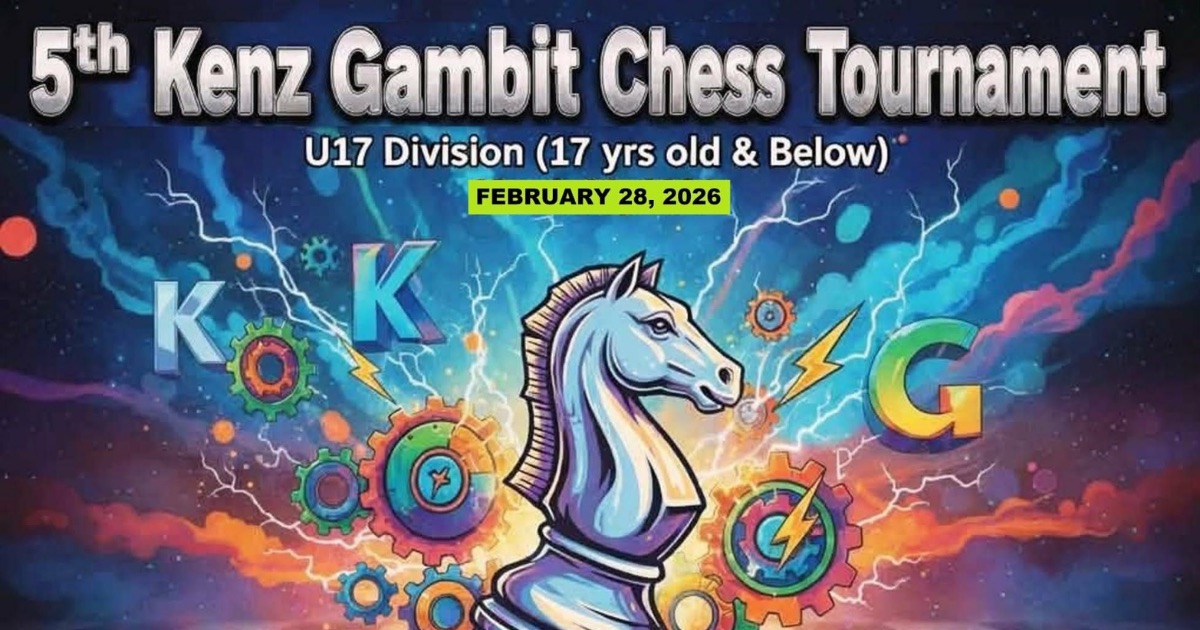 Official poster: 5th Kenz Gambit Chess Tournament