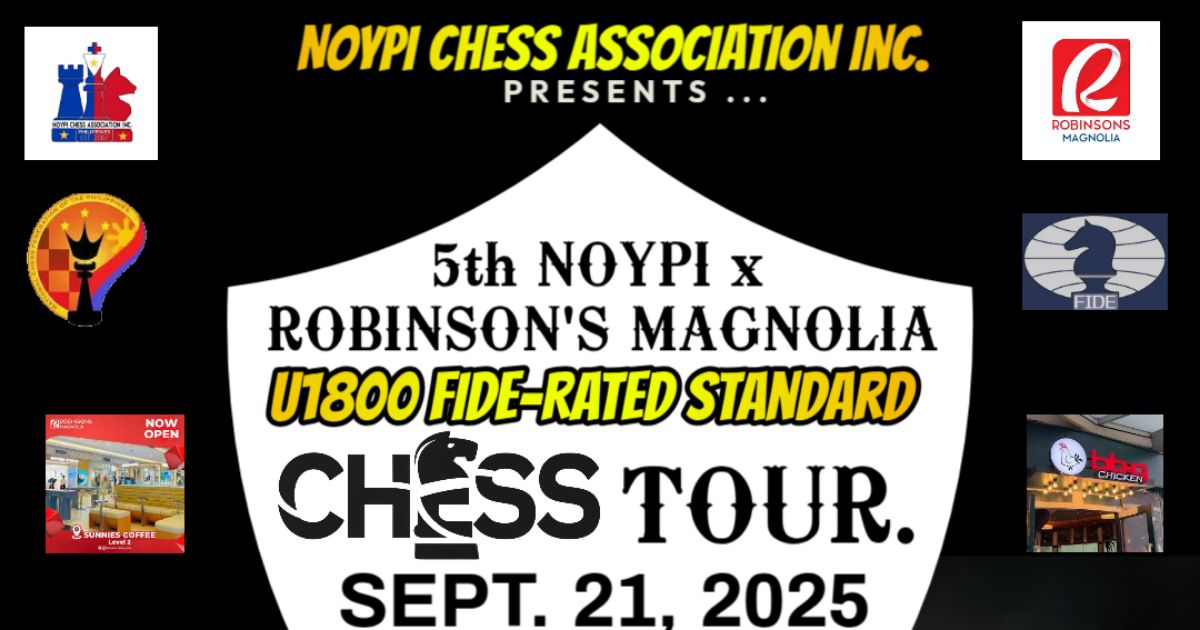 Official poster: 5th Noypi X Robinsons Magnolia U1800 FIDE-Rated Standard