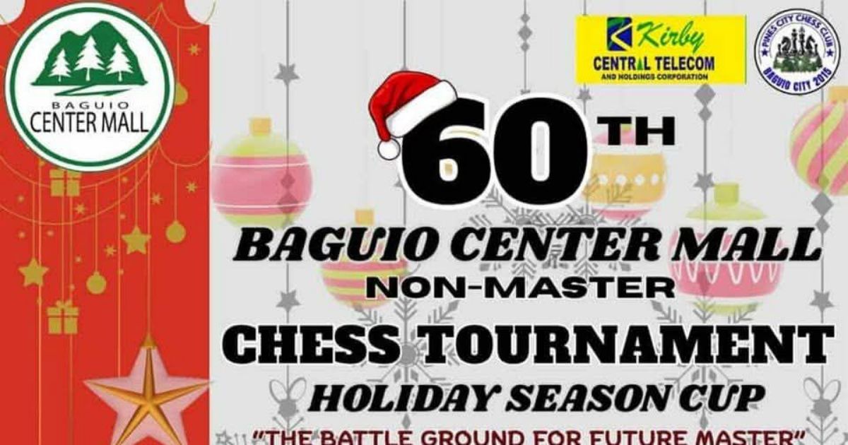 Official poster: 60th Baguio Center Mall Non-Master Chess Tournament