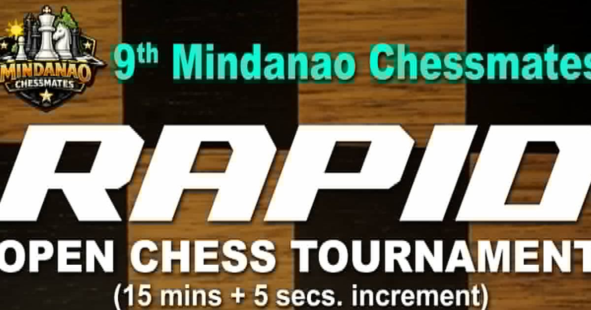 Official poster: 9th Mindanao Chessmates Rapid Open Chess Tournament
