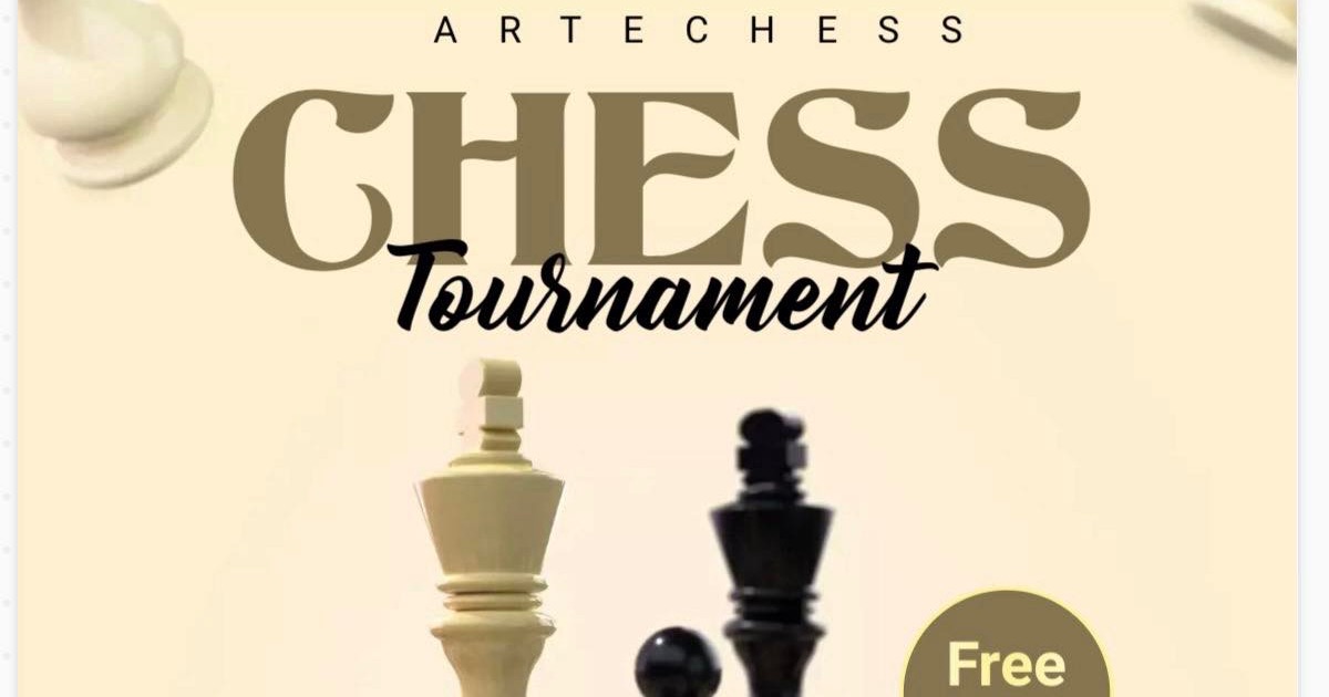 Official poster: Artechess Chess Tournament