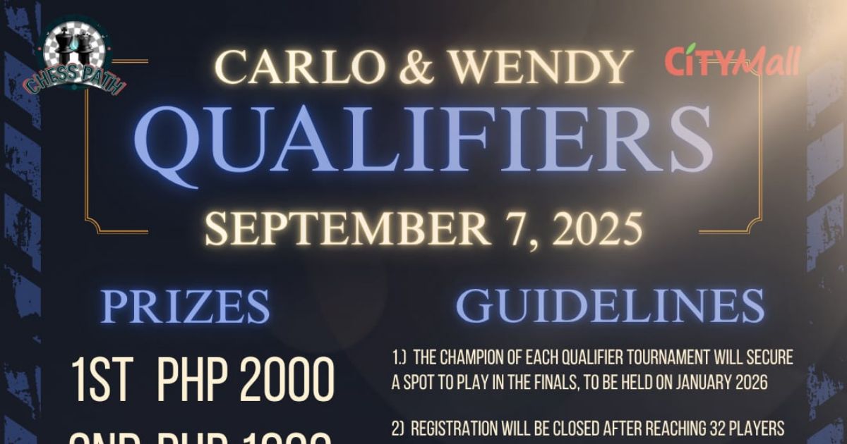 Official poster: Carlo & Wendy Qualifiers - September Edition