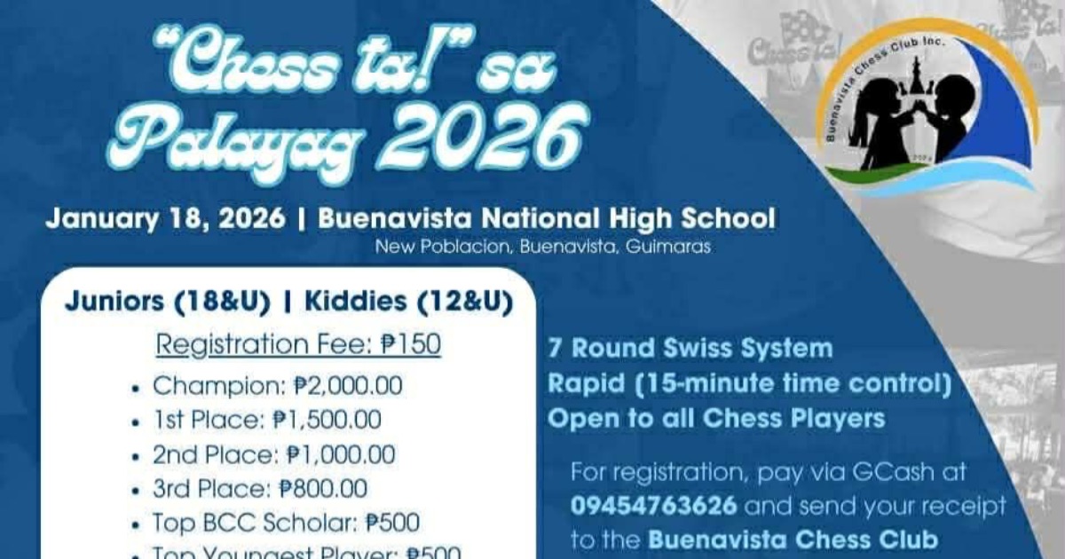 Official poster: "Chess Ta" Sa Palayag 2026