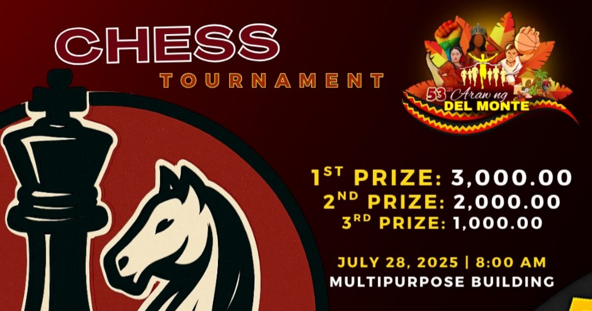 Official poster: Chess Tournament For The 53rd Araw Ng Del Monte