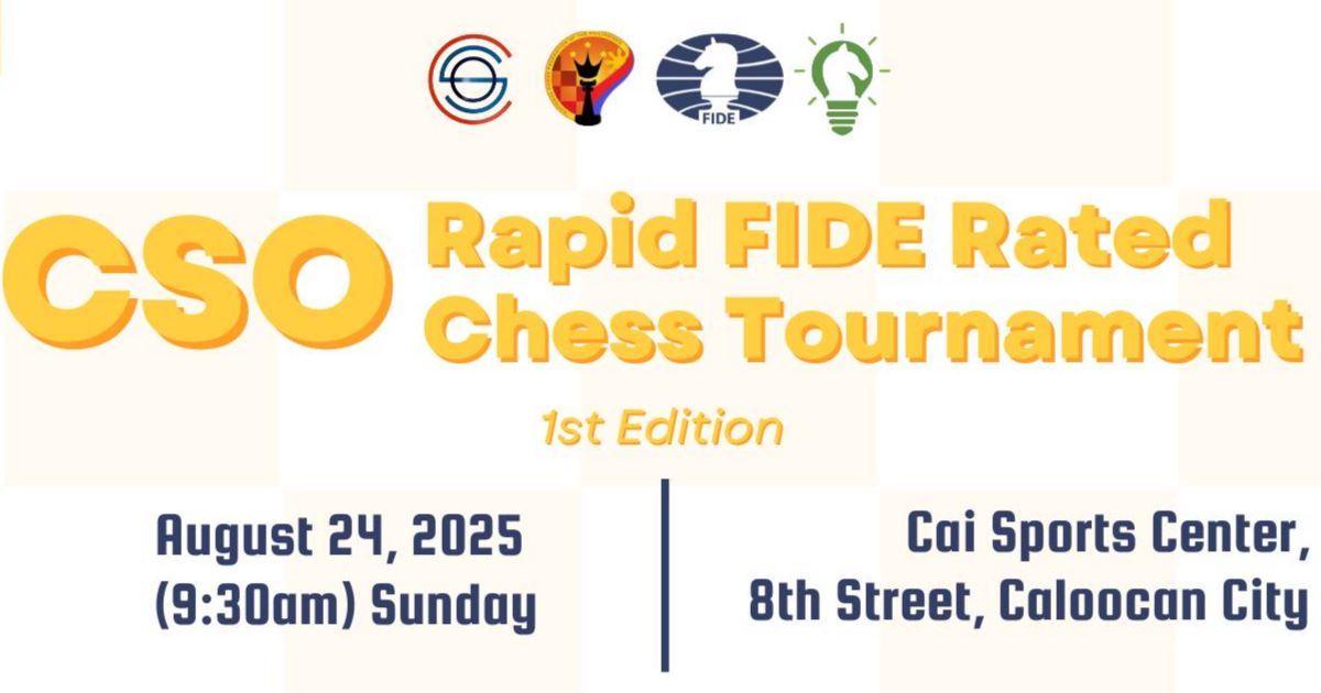 Official poster: CSO Rapid FIDE Rated Chess Tournament 1st Edition