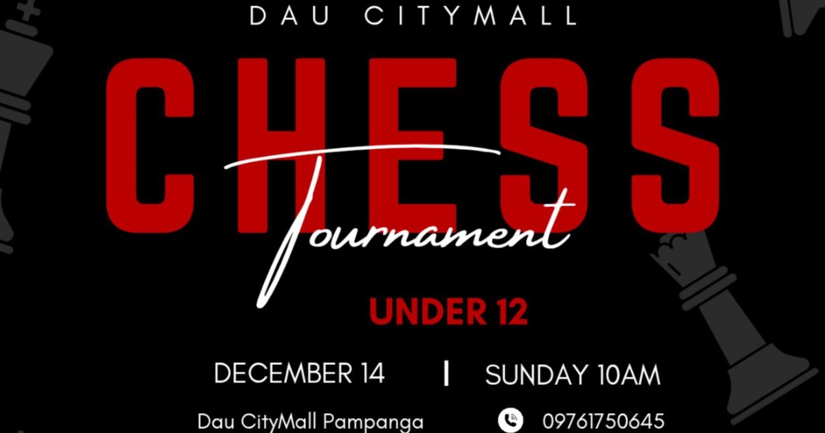 Official poster: Dau CityMall Chess Tournament