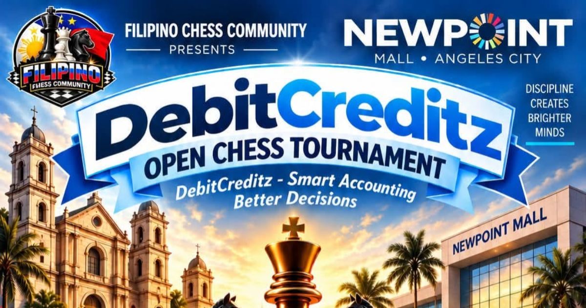 Official poster: DebitCreditz Open Chess Tournament