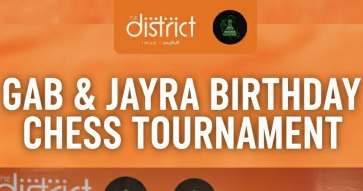 Official poster: Gab & Jayra Birthday Chess Tournament
