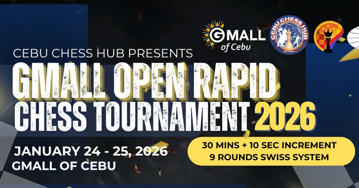 Official poster: Gmall Open Rapid Chess Tournament