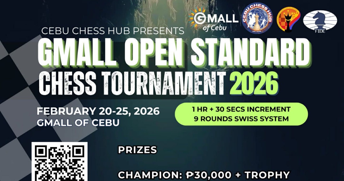 Official poster: Gmall Open Standard Chess Tournament