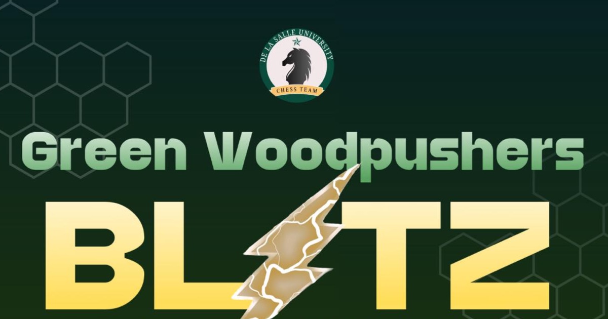 Official poster: Green Woodpushers Blitz Chess Tournament