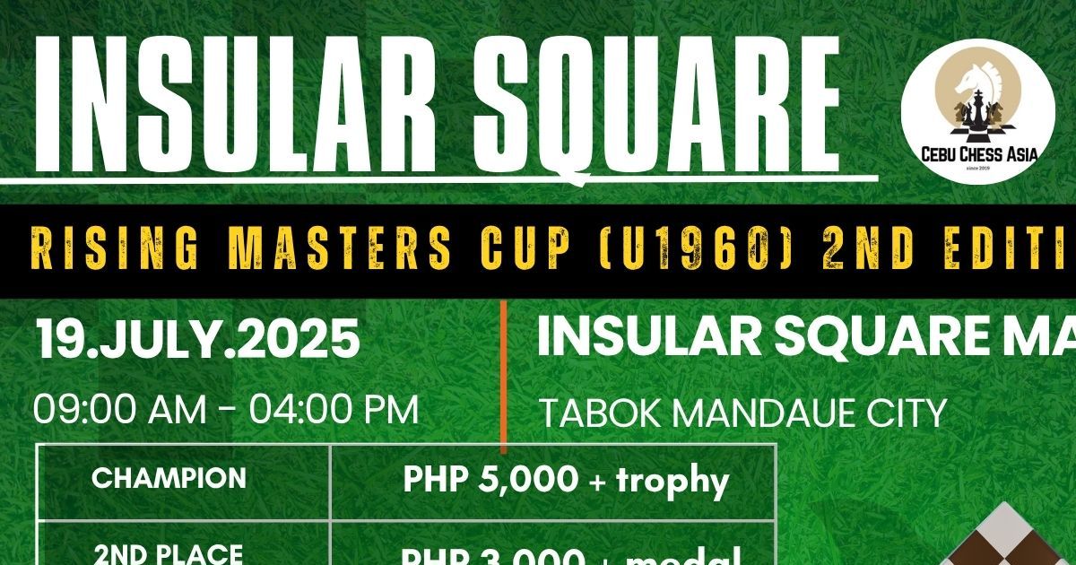 Official poster: INSULAR SQUARE Rising Masters Cup (U1960) 2nd Edition