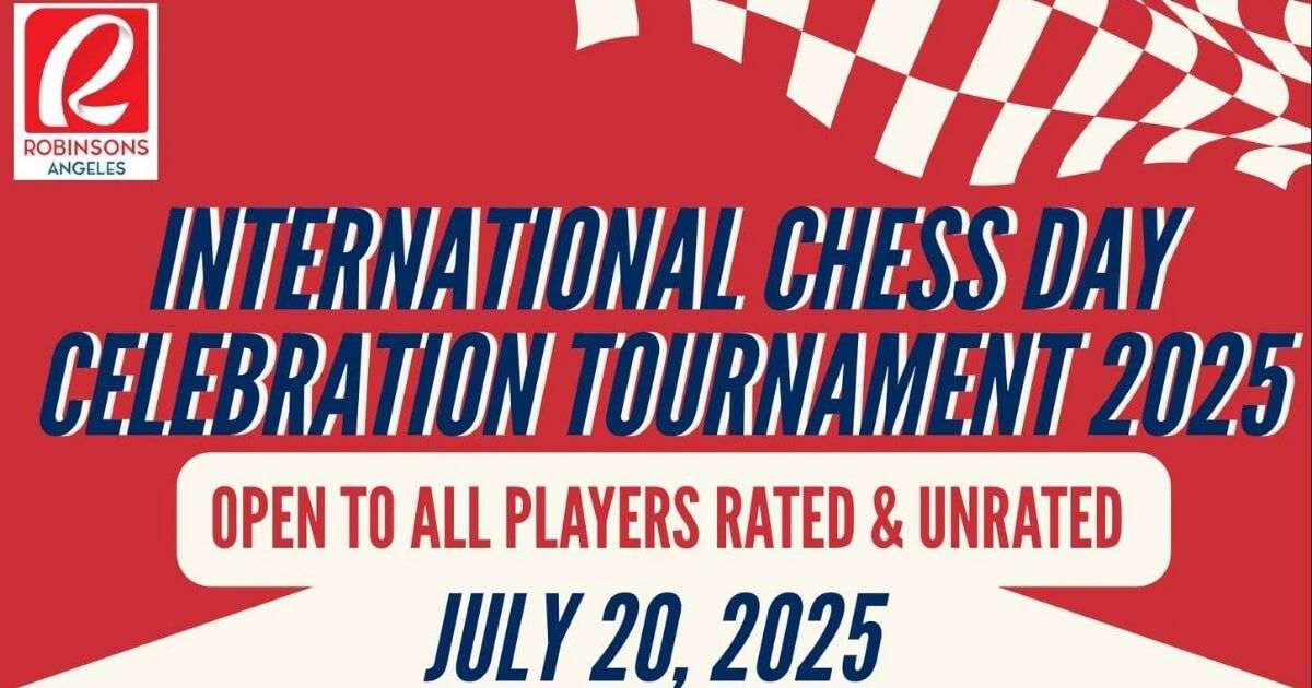 Official poster: International Chess Day Celebration Tournament 2025