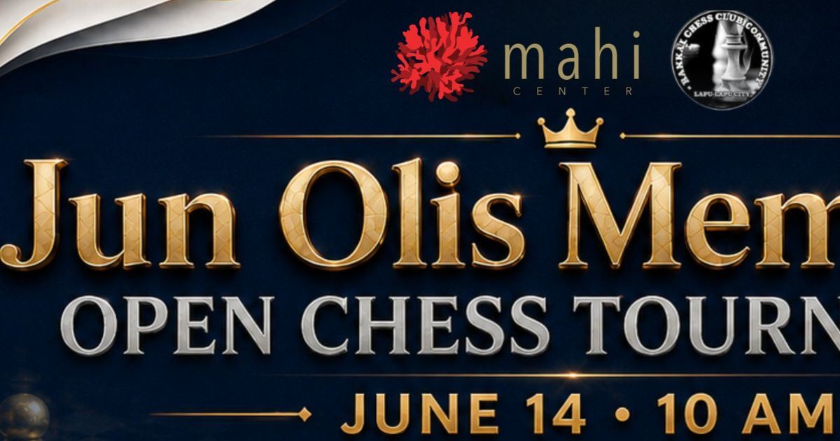 Official poster: Jun Olis Memorial Open Chess Tournament