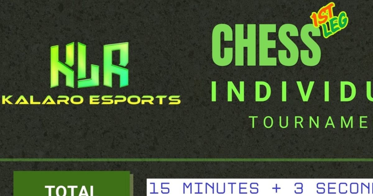 Official poster: Kalaro Esports Chess Individual Tournament 1st Leg