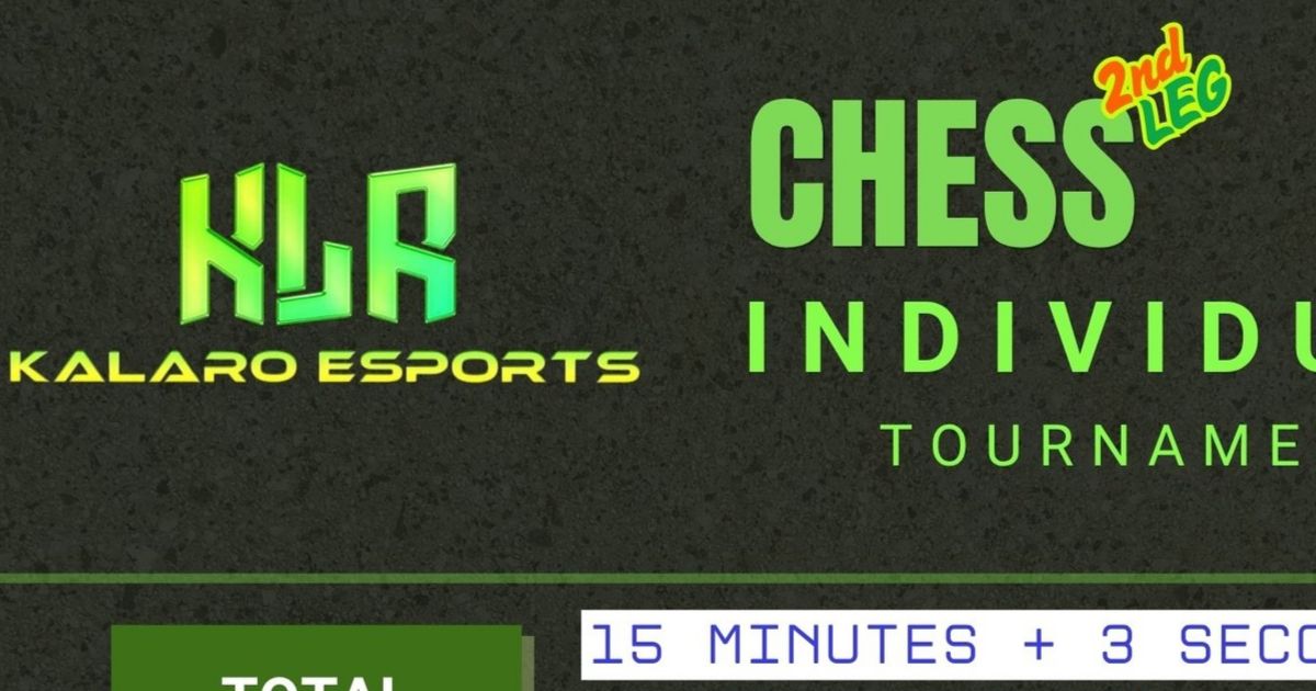 Official poster: Kalaro Esports Chess Individual Tournament 2nd Leg