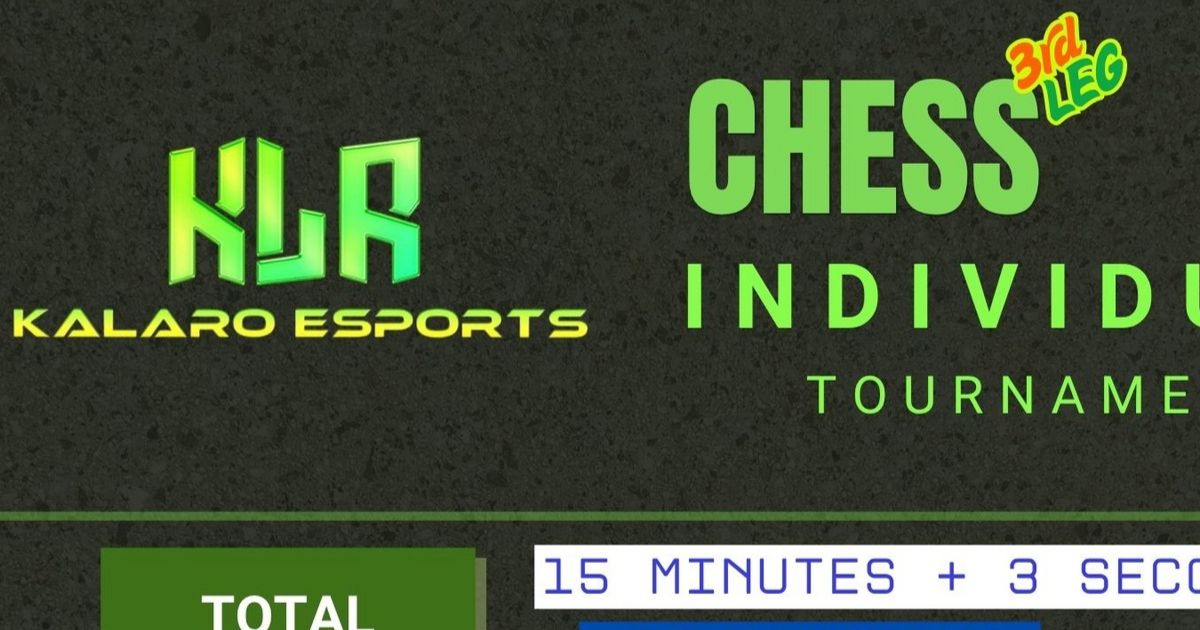 Official poster: Kalaro Esports Chess Individual Tournament 3rd Leg