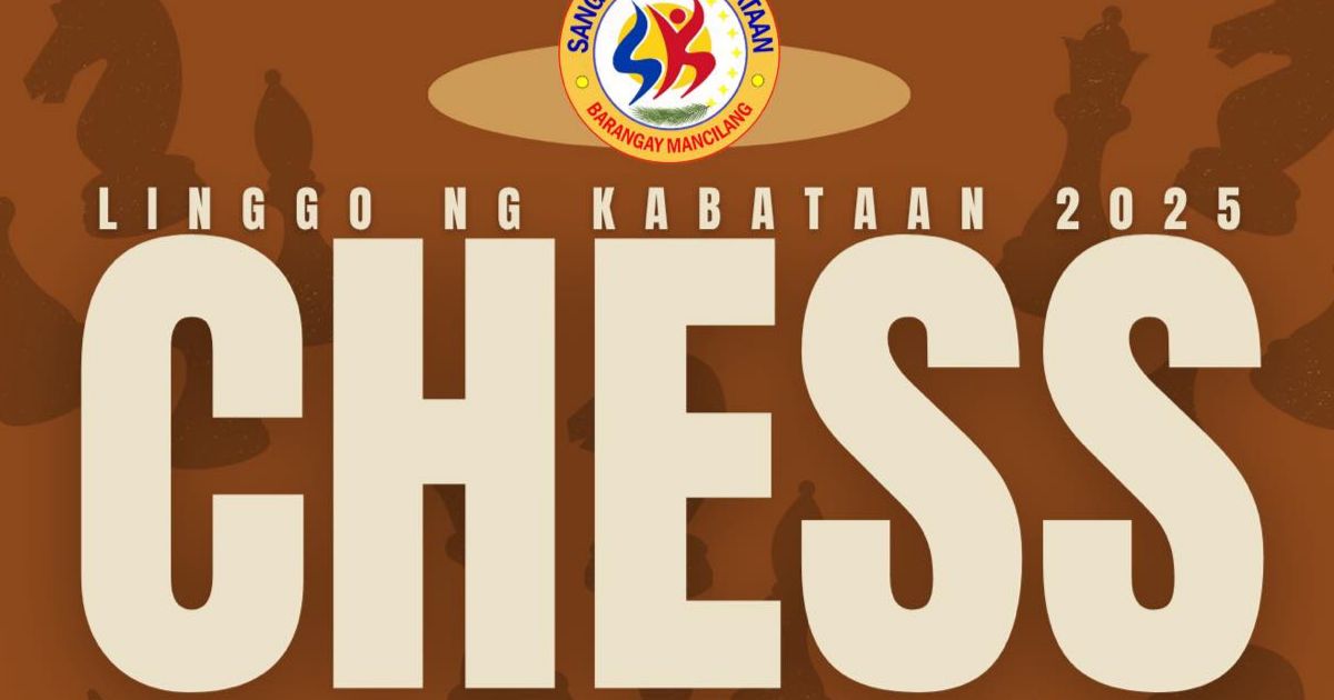 Official poster: Linggo Ng Kabataan Chess Tournament 2025