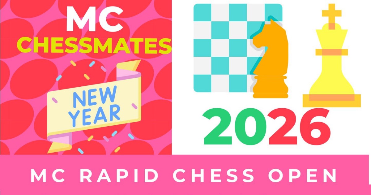 Official poster: MC Rapid Chess Open New Year 2026