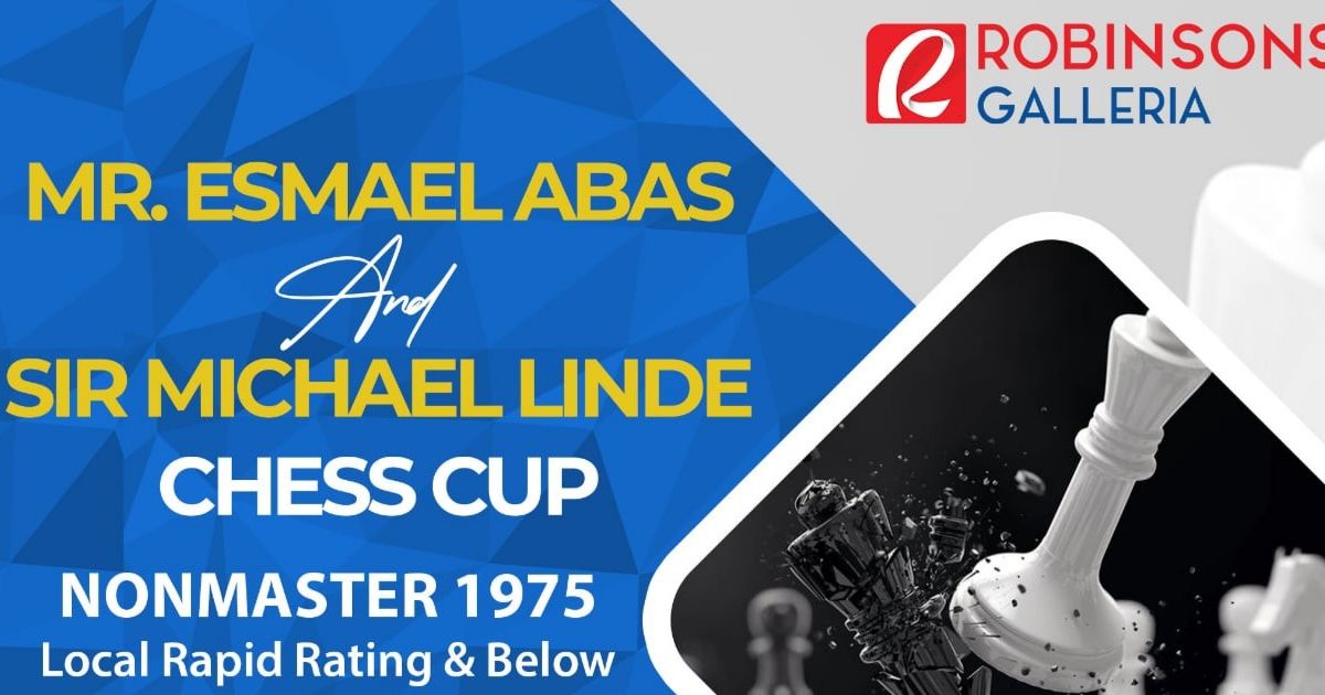 Official poster: Mr. Esmael Abas & Sir Michael Linde Chess Cup