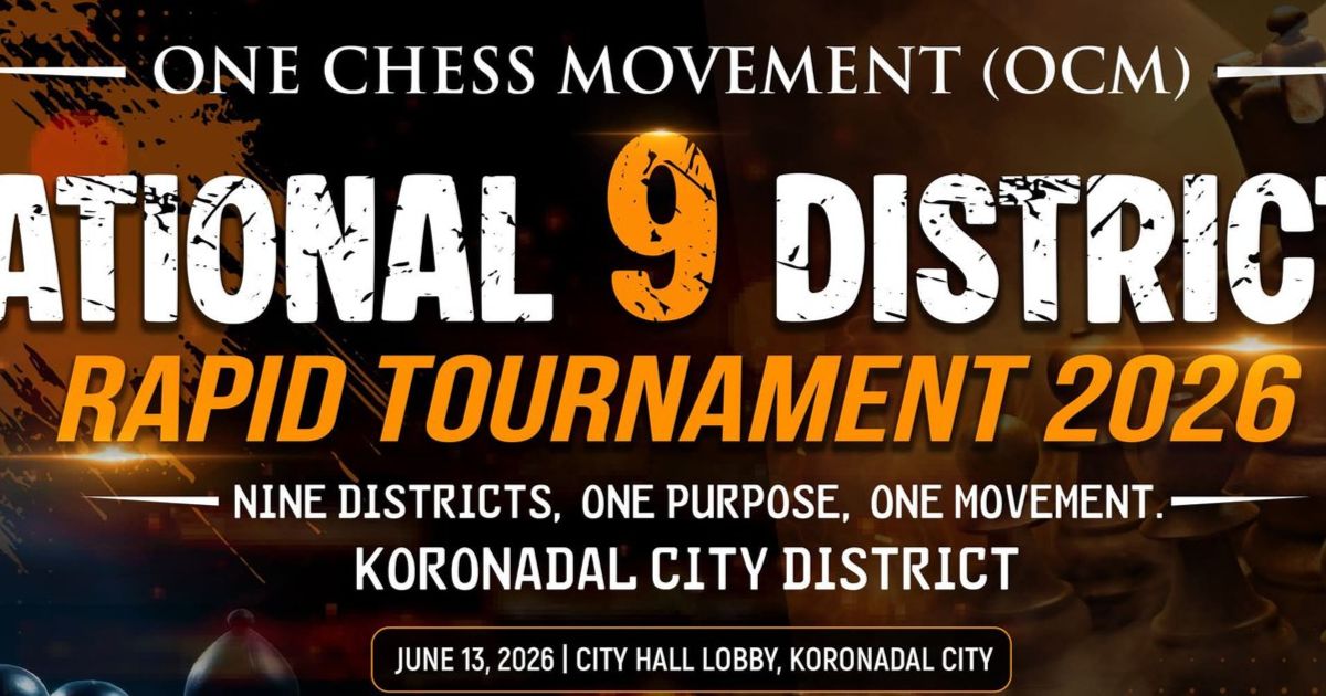 Official poster: National 9 Districts Rapid Tournament 2026