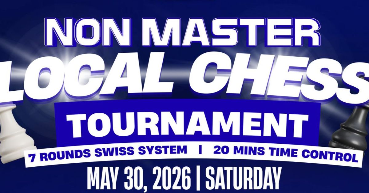 Official poster: Non-Master Local Chess Tournament